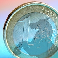 Euro Münze mit Pferd